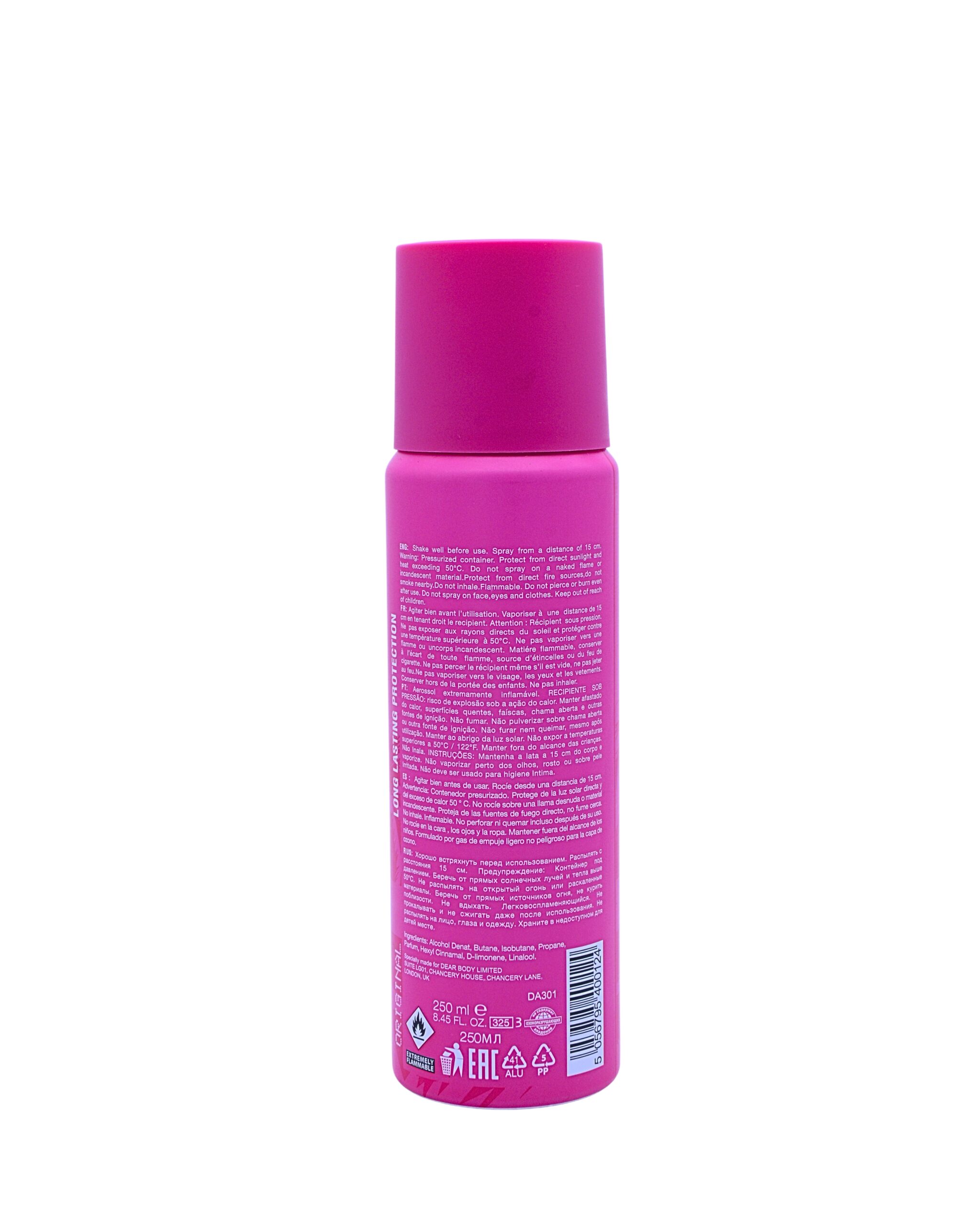 My Dear Body – Always Yours Perfumed Deodorant Body Spray 250ML - Image 2