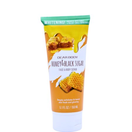 Dear Body Honey & Black Sugar Face & Body Scrub 5.1FL OZ/150ML